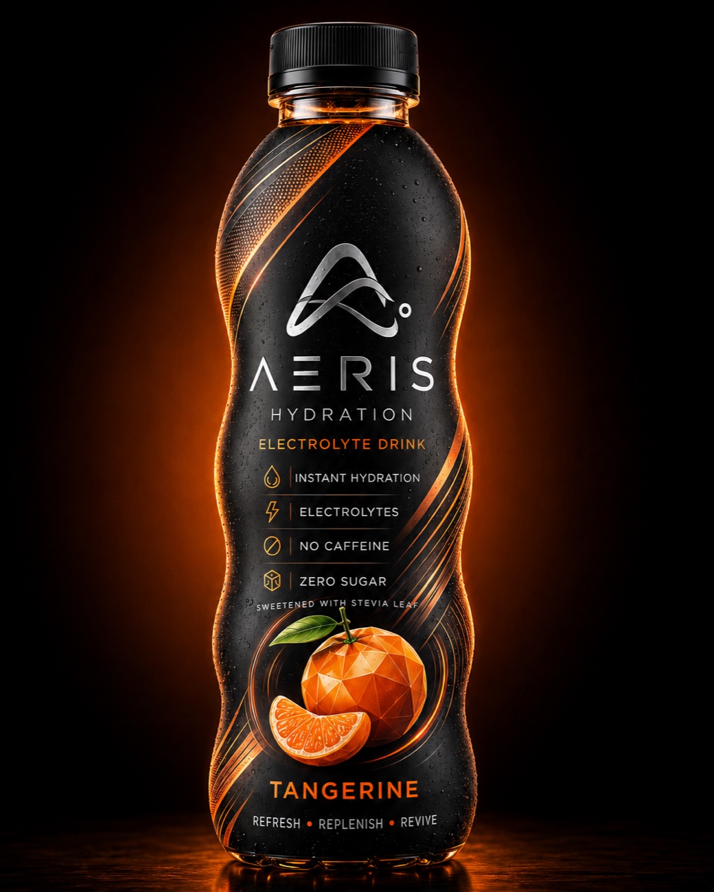Aeris Hydration Tangerine bottle